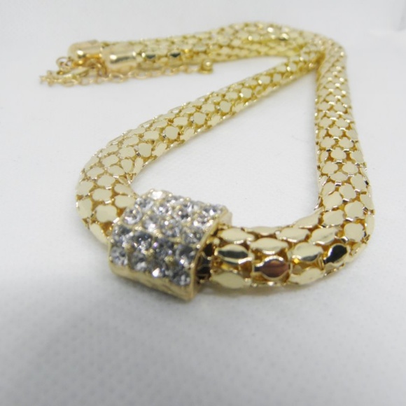 Bold Crystal studded Slide Pendant/Necklace - Picture 6 of 7